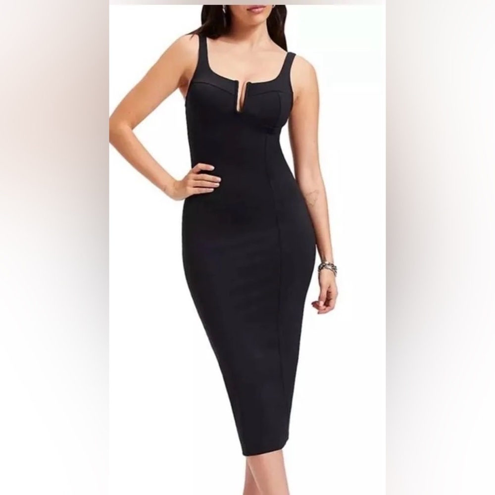 Scuba Corset Midi-Dress